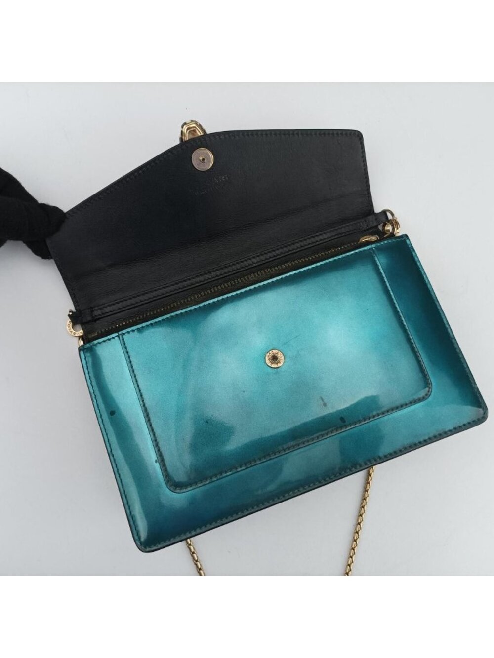 ★SOLD★ Bvlgari Serpenti Forever Blue Patent Shoulder - Picture 15 of 15